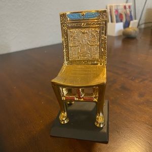 Franklin Mint Egyptian Ceremonial Chair